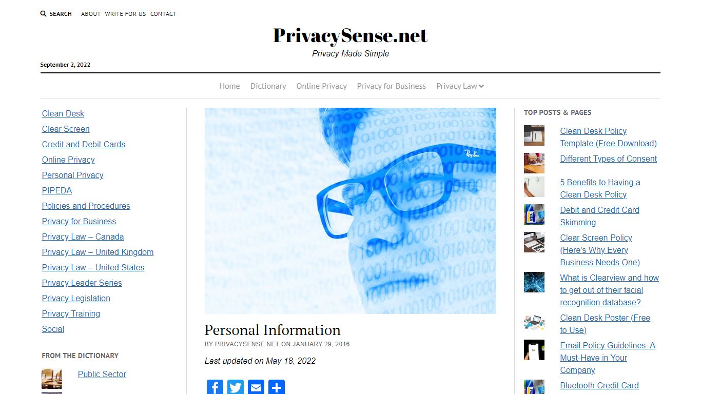 What is Personal Information? Definition & Examples - PrivacySense.net